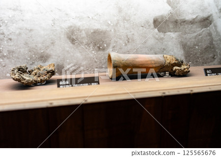 Ainu tools on display 125565676