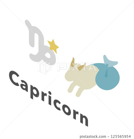 等距插圖： 摩羯座 125565954