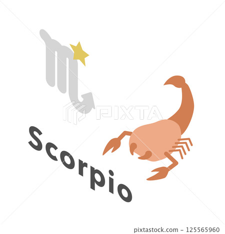 等距插畫: 天蠍座 等距插畫: 天蠍座 125565960