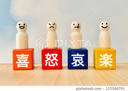 People with expressions of joy, anger, sorrow, and happiness People with expressions of joy, anger, sorrow, and happiness 125566791