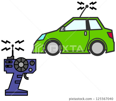 可以透過遙控器駕駛的業餘無線電遙控車 125567040