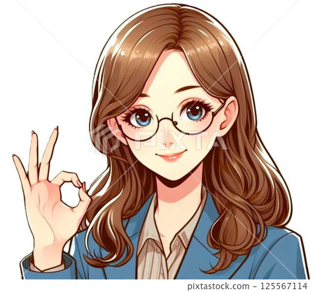 Woman in glasses 125567114