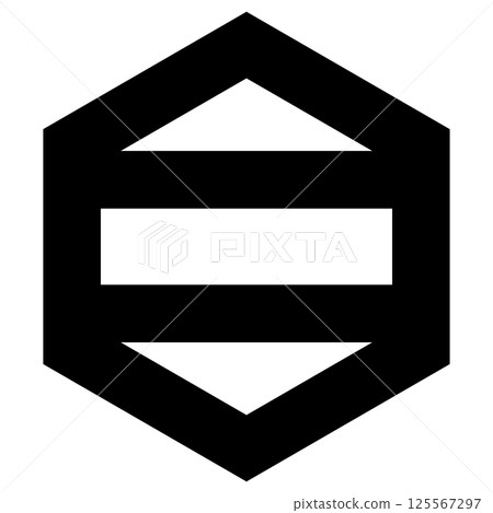 This is the family crest. It is a hexagon with two lines. 125567297