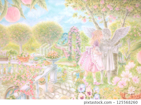 Quiet peach orchard Quiet peach orchard 125568260