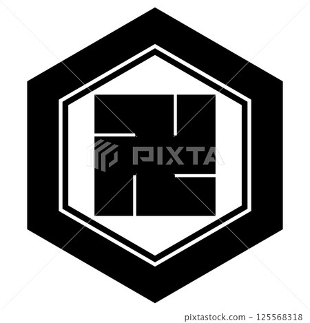 This is my family crest. It is a tortoise shell pattern with manji. 125568318