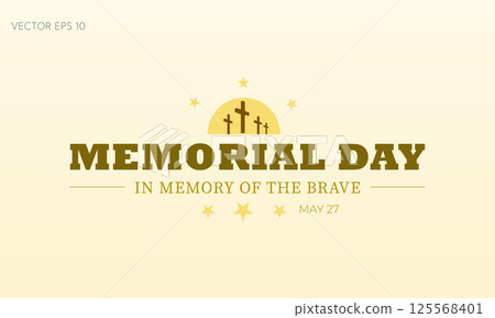 Memorial Day Crosses Tribute In Memory of the Brave 125568401