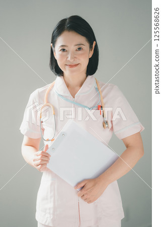 Nurse in her 50s Nurse in her 50s 125568626