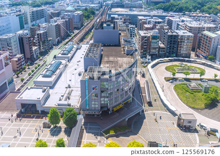 Yokohama cityscape in Japan, overlooking Center-Kita Station 125569176
