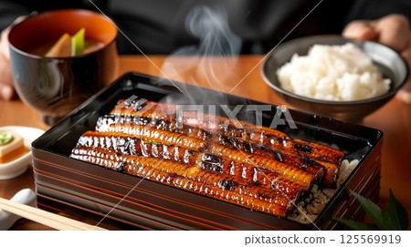 Grilled eel, Japanese food 125569919