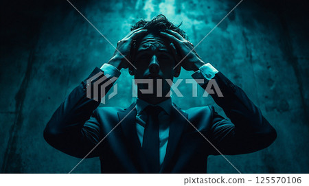 Image of a businessman feeling despair 125570106
