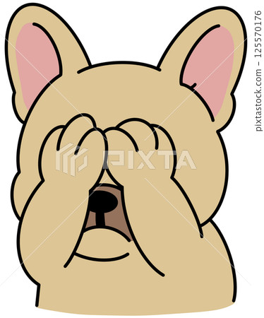 French bulldogs Cute toy dogs with funny muzzles. Adorable puppies play, rest, relax, have fun. Amusing pets, domestic animals. Flat isolated vector illustration on white French bulldogs Cute toy dogs with funny muzzles. Adorable puppies play, rest, relax, have fun. Amusing pets, domestic animals. Flat isolated vector illustration on white 125570176