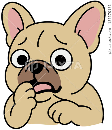 French bulldogs Cute toy dogs with funny muzzles. Adorable puppies play, rest, relax, have fun. Amusing pets, domestic animals. Flat isolated vector illustration on white French bulldogs Cute toy dogs with funny muzzles. Adorable puppies play, rest, relax, have fun. Amusing pets, domestic animals. Flat isolated vector illustration on white 125570181