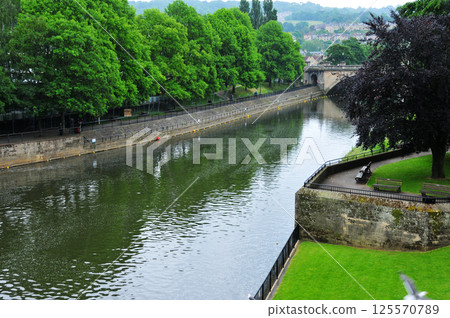 a river near bath, England 125570789