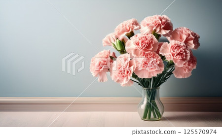 Pink carnation copy space 3 125570974