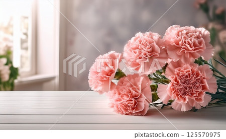 Pink carnation bouquet 2 125570975