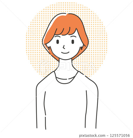 A woman with a smile 125571056