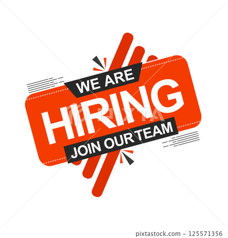 We Are Hiring Vector illustration. Hiring Template. Join Our Team Vector We Are Hiring Vector illustration. Hiring Template. Join Our Team Vector 125571356