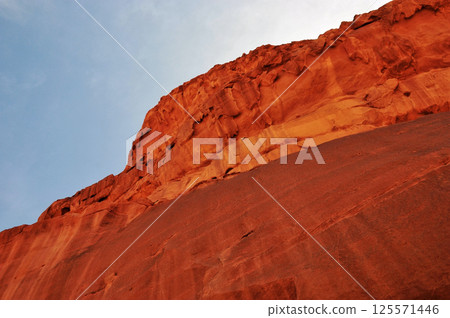 The  landscape of the Wadi Rum desert in Jordan where the most Mars like terrain on earth. The  landscape of the Wadi Rum desert in Jordan where the most Mars like terrain on earth. 125571446
