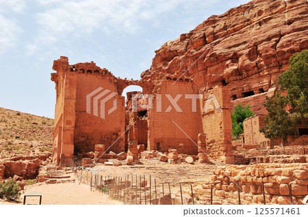 Ruins of ancient temples in Petra, Jordan Ruins of ancient temples in Petra, Jordan 125571461
