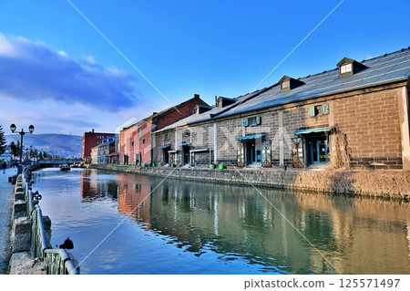 北海道小樽運河風景 北海道小樽運河風景 125571497