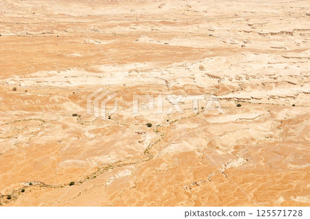 Desert by the Dead Sea in Masada, Israel Desert by the Dead Sea in Masada, Israel 125571728