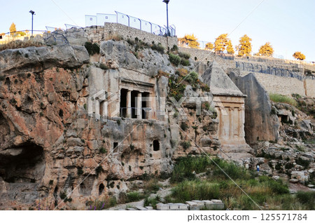the ruins of the ancient temple in Jerusalem, Israel 125571784