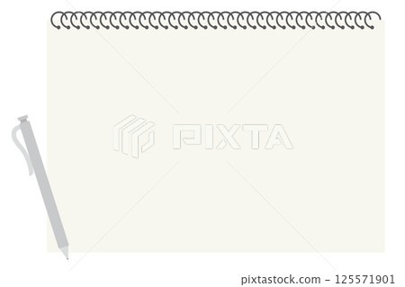 簡單的筆記本式框架插圖 簡單的筆記本式框架插圖 125571901
