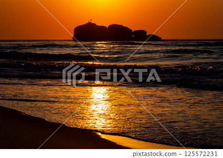 鳥取縣鳥取市白戶町白戶海岸的沖之島 125572231