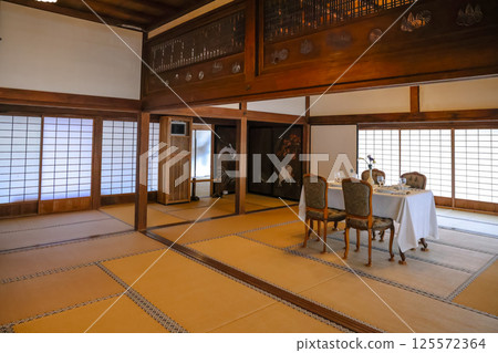 March 23 2025 Traditional Japanese Room with Elegant Dining Table Setup March 23 2025 Traditional Japanese Room with Elegant Dining Table Setup 125572364