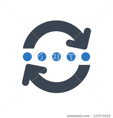 Data Loop Icon Data Loop Icon 125572810