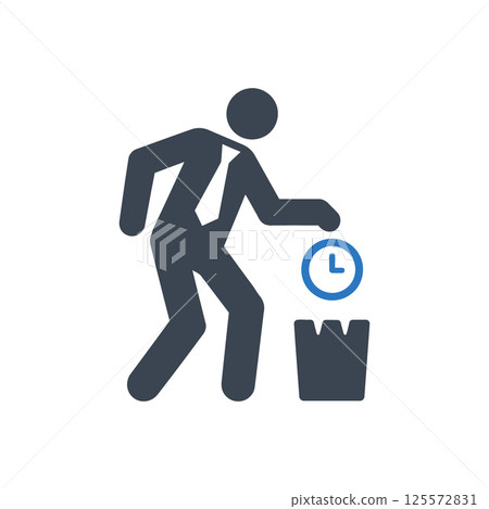 Time Wastage Icon Time Wastage Icon 125572831