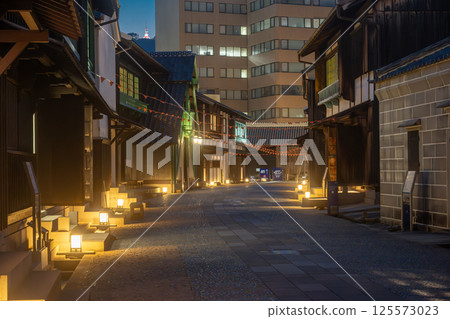 Nagasaki Dejima at dusk 125573023