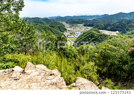 [Nationally designated historic site] Kanjoyama Castle, view from Minamikuruwa group 2, Aioi City, Hyogo Prefecture 125573143