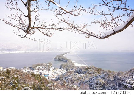 Amanohashidate在冬天 125573304