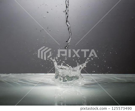 Moment of water drops 125573490