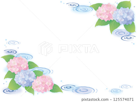 繡球花框架 125574071