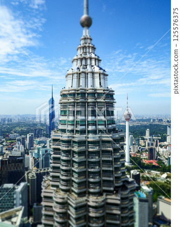 Twin tower in Kuala Lumpur 125576375