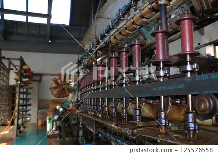 Yarn twisting machine at Chichibu Meisenkan Yarn twisting machine at Chichibu Meisenkan 125576558