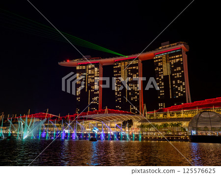 Night view of Marina Bay Sands, Singapore 125576625