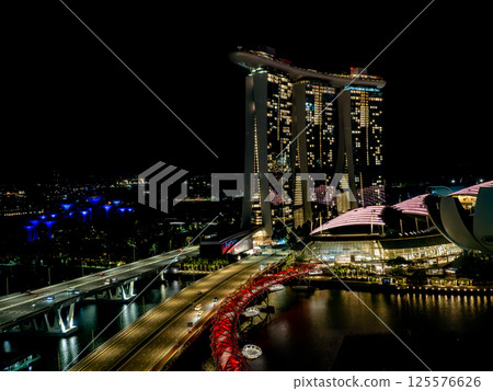 Night view of Marina Bay Sands, Singapore Night view of Marina Bay Sands, Singapore 125576626