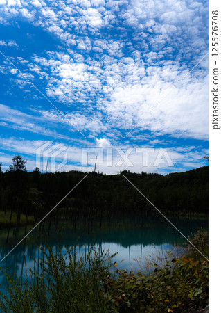 美瑛北海道的藍塘 125576708