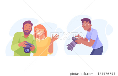 Capturing Unique and Special Moments Photographers in Action, Bringing Joyful Smiles Capturing Unique and Special Moments Photographers in Action, Bringing Joyful Smiles 125576751