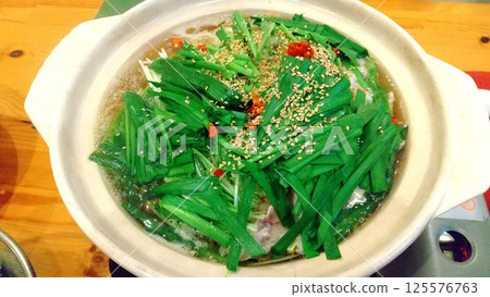 My first time making motsunabe-style food My first time making motsunabe-style food 125576763