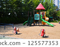 colorful playground in the park 125577353