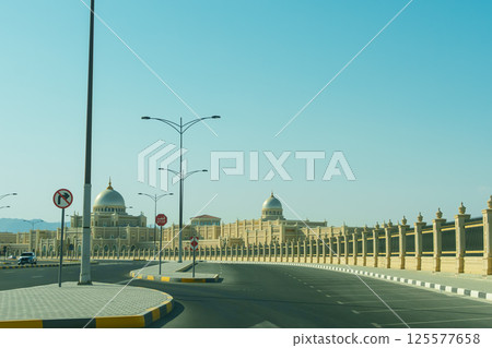 Kalba, UAE- 01042025: Kalba city corniche, mangrove, park 125577658