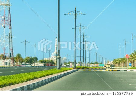 Kalba, UAE- 01042025: Kalba city corniche, mangrove, park 125577789