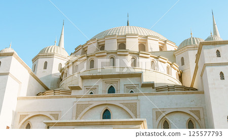 The new Sheikh Zayed Grand Mosque in Fujairah, United Arab Emirates The new Sheikh Zayed Grand Mosque in Fujairah, United Arab Emirates 125577793