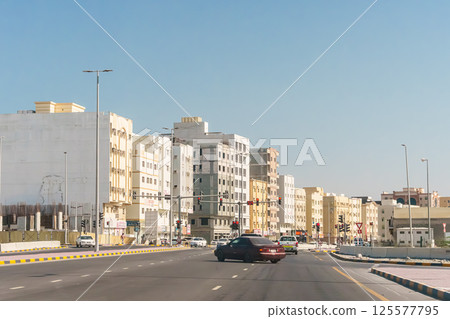 Fujairah city center. Aerial view. 125577795