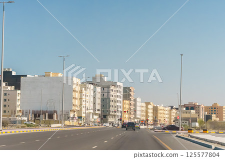 Fujairah city center. Aerial view. 125577804