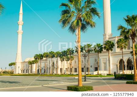 The new Sheikh Zayed Grand Mosque in Fujairah, United Arab Emirates 125577940